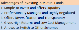 advantages of investing in mutual funds